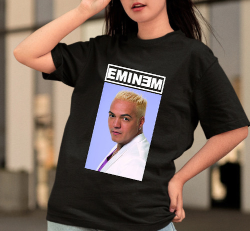 Camiseta Algodão Belo Cantor Meme Engraçado Eminem