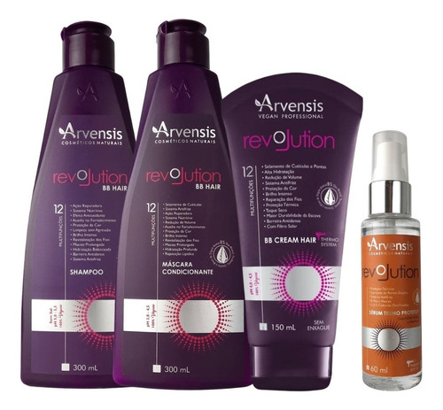 Kit Arvensis Revolution Shampoo + Mascara + Bb Cream + Sérum