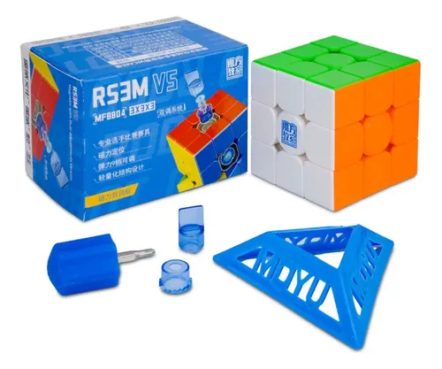Rs3m V5 Cubo Rubik 3x3 Ajuste Dual Magnetico Moyu Rs3 Imanes