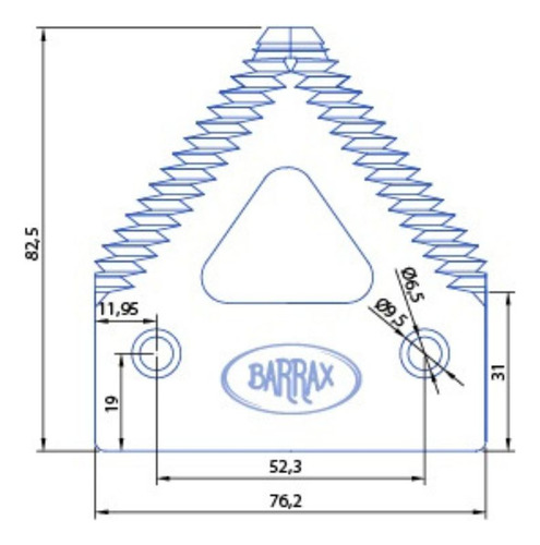 Sección / Cuchilla De Corte Cosechadora H 84415 6.5mm (25u)