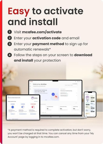 Software Mcafee Antivirus 2025 | Protección De Pc En Tiempo
