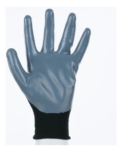 Guante Tejido S/ Costura Negro Y Gris N°7 Delta Plus Ve712gr