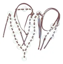 Comprar Conjunto Traia Completa, ,inox Cabeçada Peitoral+redea,muare