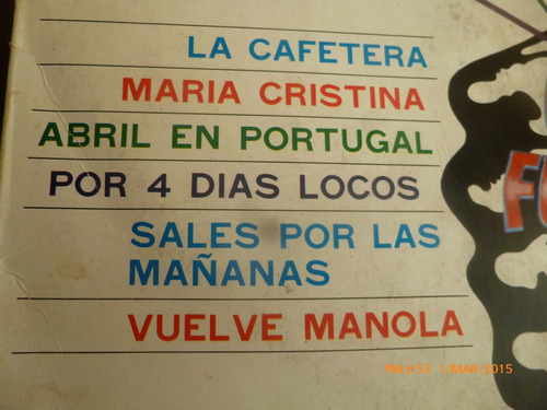 Vinilo Lp De Los 5 Del Ritmo --maria Cristina (u1039