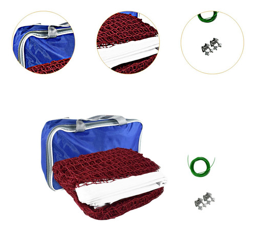 Neta De Bádminton Red De Voleibol Instalación Fácil 4.1m