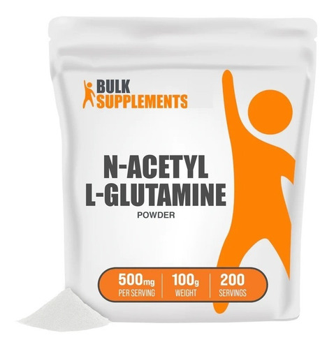 Bulk Supplements | N-acetyl L-glutamine | 100g | 200 Servic