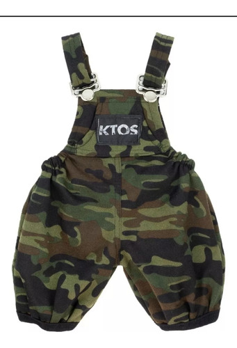 Conjunto Overol Camuflaje Con Playera Para Bebe Niño Militar