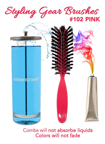 Styling Gear Cepillo Para Desenredar El Cabello Cerdas De Na