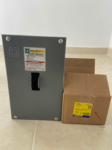 Interruptor Termomagnetico Square D Hdl36125 Con Gabinete