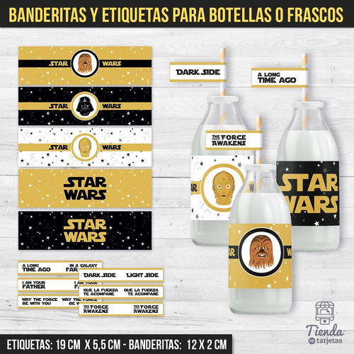 Imagen 6 de 10 de Kit Imprimible Star Wars - Guerra De Las Galaxias