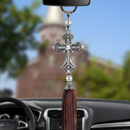Colgante De Espejo Retrovisor Coche Cristiano Cruzado Jesús