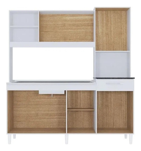 Mueble Cocina Compacta + Mesada + Pileta Acero Incluida LG