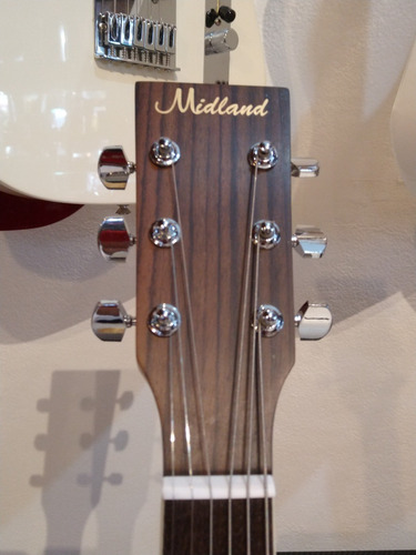 Imagen 5 de 10 de Guitarra Electroacústica Zurda Corte Midland Lw-436