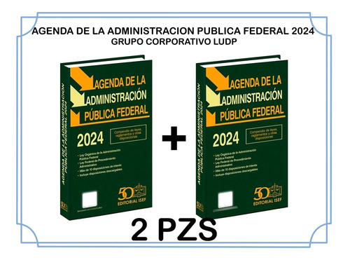 Agenda De La Administracion Publica Federal 2024 (2 Piezas)
