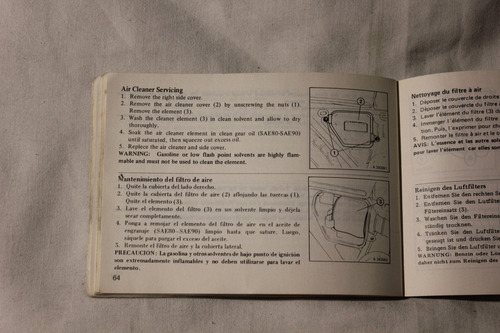 Honda Cg 110 Y 125 1980 Manual Del Propietario (Usado)