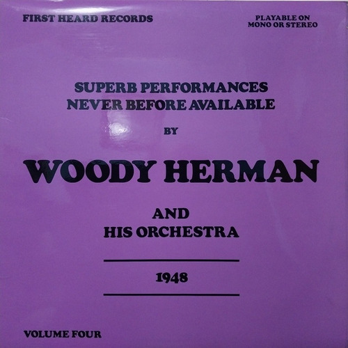 Woody Herman 1948 Volume 4 Tapa 8 Vinilo 9 Uk