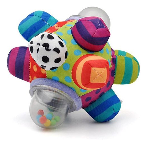 Pelota Sensorial Con Sonajero Para Bebe