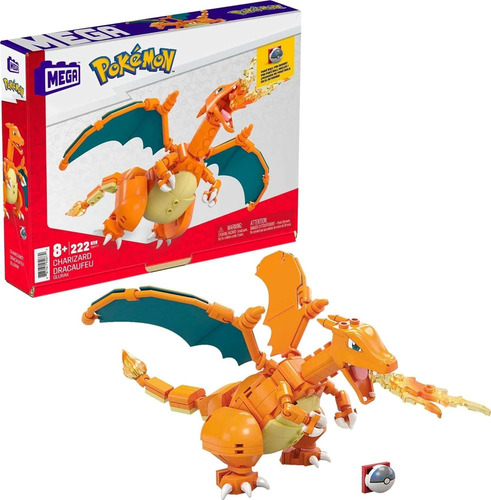 Juego De Construcción Mega Pokémon Charizard 222 Piezas 4 Pu 0 Versión Del Personaje