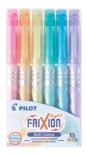 Set 12 Destacadores Borrables Pilot Frixion Light Pastel