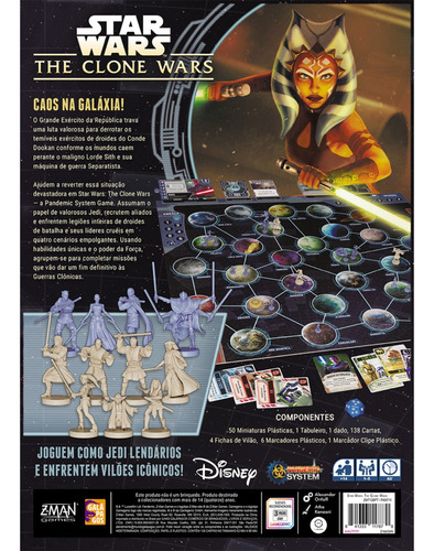 Jogo De Tabuleiro Star Wars The Clone Wars Galápagos