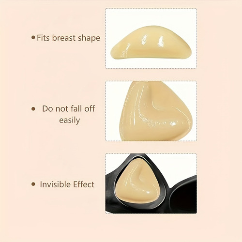 Sujetador Adhesivo De Silicona Triangular Transpirable Con
