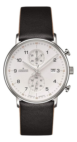 Junghans Form C Chronoscope Reloj De Cuarzo Plateado Mate |.