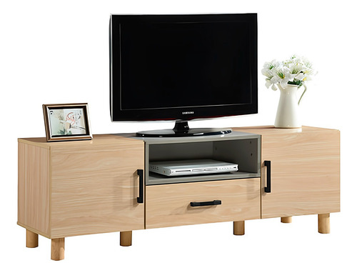 Mesa De Tv Bossa Wyzr Color Marrón