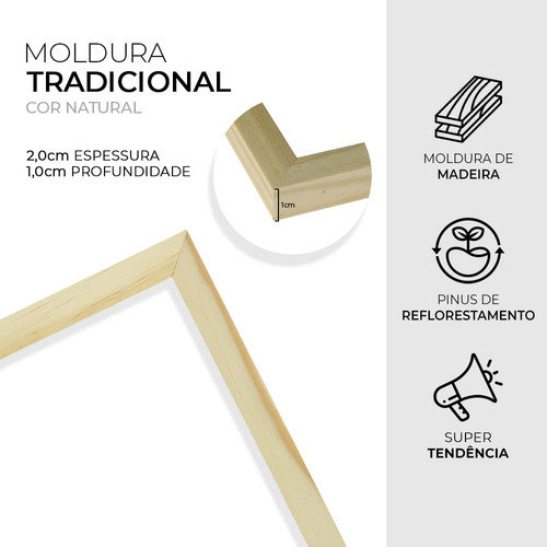 Quadro Versículo Bíblico Frase Fé Esperança Josué Para Sala
