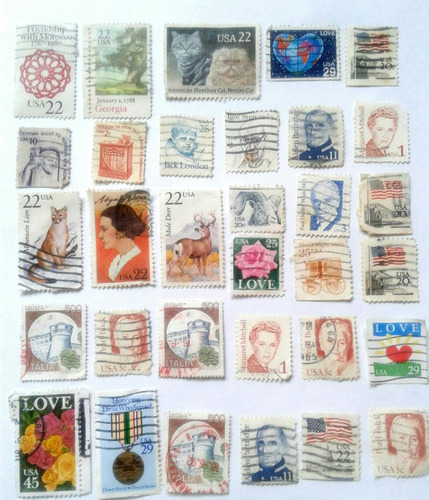 Timbres Postales Norteamericanos Coleccion Usa 32