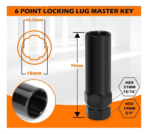 Chave Chave Pequena De 6 Ranhuras E 7 Ranhuras Fuel Rim Lug