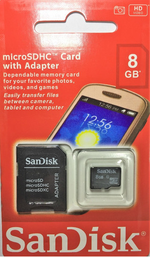 Cartão De Memória Micro Sd 8gb Lacrado Samsung/motorola/LG 