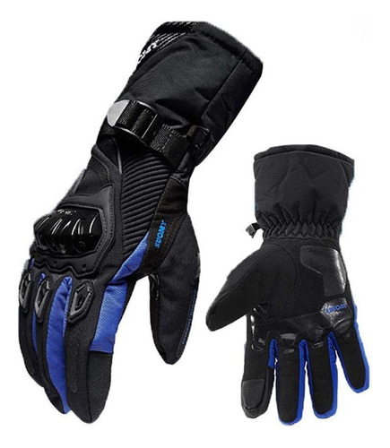 Guante Moto Suomy Impermeables 100% Originales Azul Y Negro