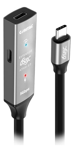 Cabo Extensor Usb-c 3.0 M/f 10 Metros Comtac 9422