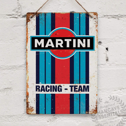 Martini Racing Replica Vintage Letrero Metal Lata 7.8 X