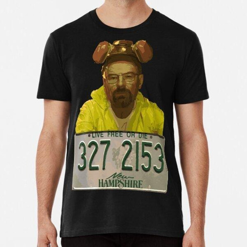 Remera Diseño De Placa De Walter White Breaking Bad Algodon 