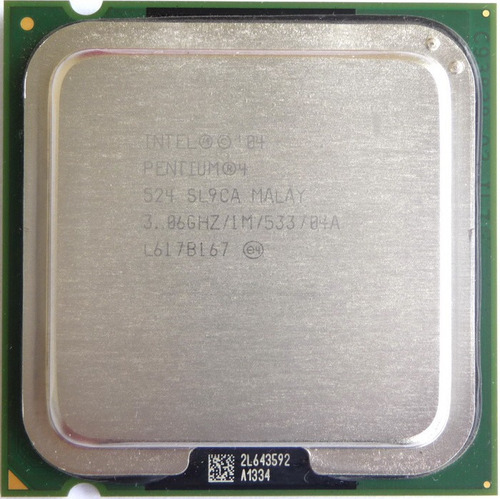 Processador Computador Pc Intel 775 Pentium 4 524 3.06 Ghz