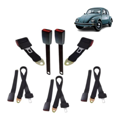 Cinto De Segurança Retrátil Kit Completo Fusca/ Brasília  