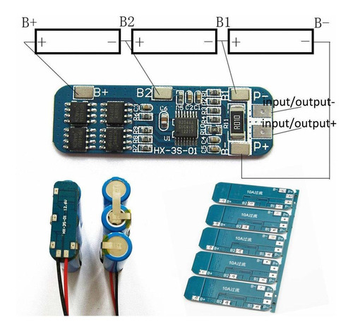 Comidox Bateria Litio Placa Proteccion Bms Li-ion Modulo