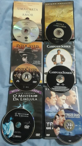 6dvd Dança Com Lobos/uma Carta Amor/intocáveis Costner A16