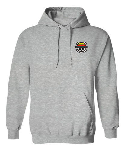 Sudadera Bordado Algodon Logo Pirata Calavera One Piece