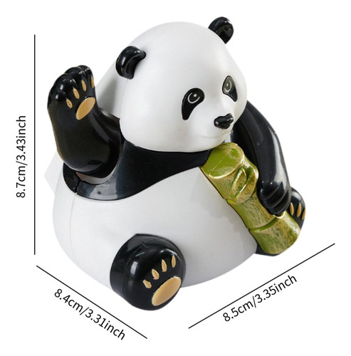 Solar Panda Cor Ornament Feng Shui Decoración, Estatua