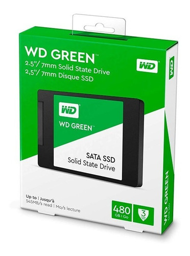 Ssd Western Digital Wd Green Wds480g2g0a 480gb + Beneficios