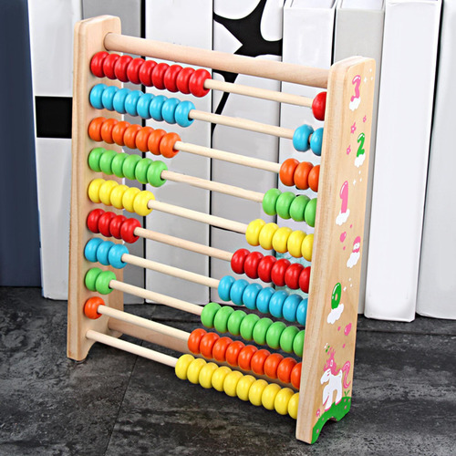 De Madera Para Niños Matemáticas 10 Filas Para Juguetes