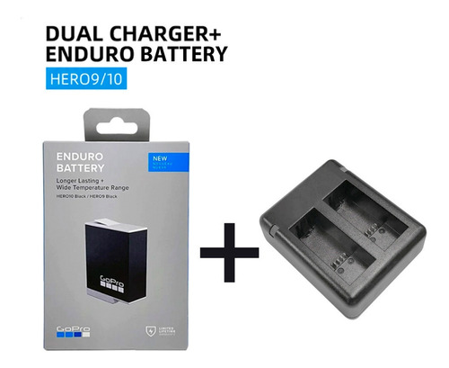 Cargador Dual Genérico + Bateria Enduro Gopro