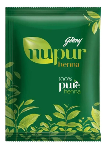 Godrej Nupur Henna Natural Mehndi Para Color De Pelo Con Bon