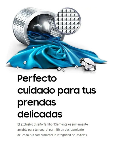 Imagen 5 de 10 de Lavarropas Automático Frontal Samsung Ww65m0nhuu 6,5k Silver
