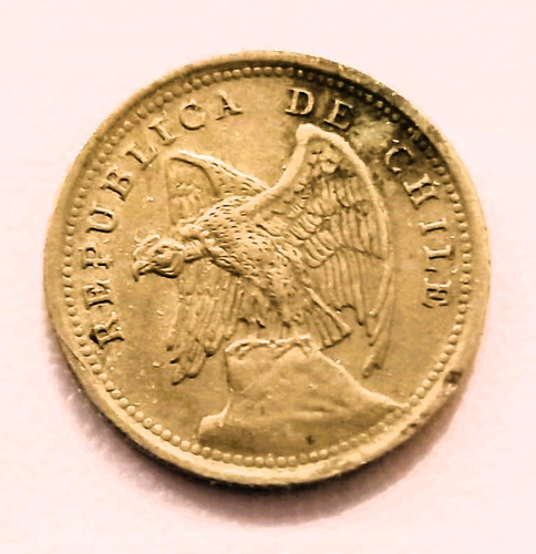 Moneda De 10 Centavos Del Año 1938 Chile