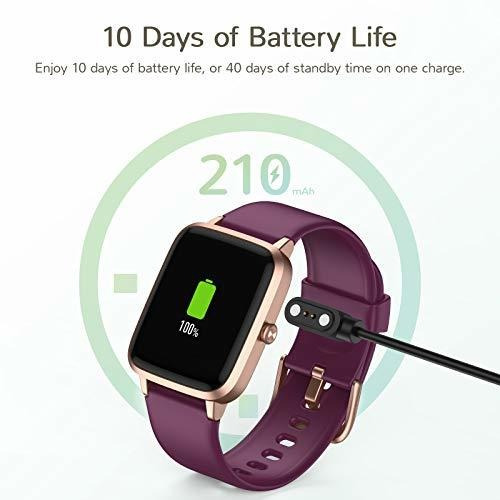 Imagen 5 de 6 de Smartwatch Reloj Inteligente, Con Monitor Cardíaco Purpura