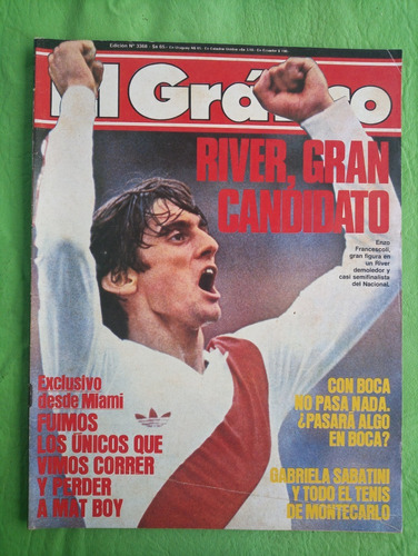 El Grafico 3368 24/4/1984 River Gran Candidato Francescoli