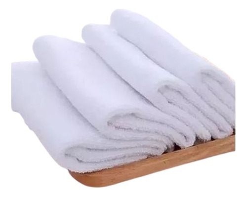 Set 3 Toallas De Mano De 68 X 32 Cm Color Blanco Baño